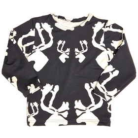 Otso paita HIRVAS musta 86-152cm trikoo