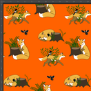 trikoo KETUNLEIPÄÄ oranssi, leveys 160cm