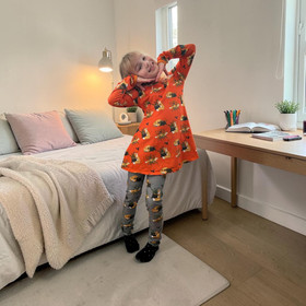 LAINE mekkotunika KETUNLEIPÄÄ oranssi 86-152cm lyhyt- tai pitkähihainen