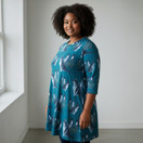 AAVA tunika Suomenlapinkoira, 3/4 hihat, vihreä, S, XL, XXL