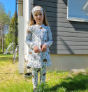 LAINE mekkotunika SIILINIITTY valkoinen 110-140cm 