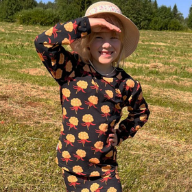 OTSO paita HILLAT musta 86-152cm