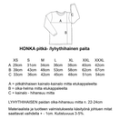 HONKA paita KAIVURIT  lyhyt-/ pitkähihainen XS-3XL trikoo