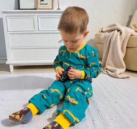 PAJU oloasu / pyjama KAIVURIT 86-152cm. Musta tai keltainen resori.