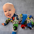 LOUNA housut RATTORIT harmaa/moniväri 50-86cm trikoo 