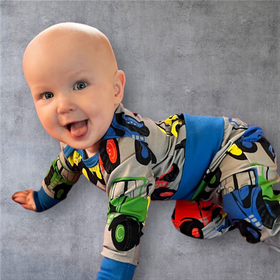 LOUNA housut RATTORIT harmaa/moniväri 50-86cm trikoo 