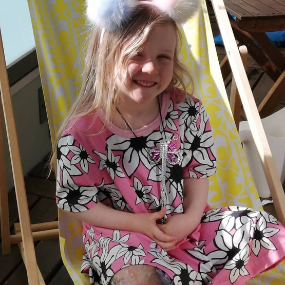 LAINE mekkotunika LILJAMERI roosa 74/80 ja 134/140cm 