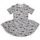 KAARNA mekko SIILINIITTY 86-152cm lyhyt- tai pitkähihainen trikoo