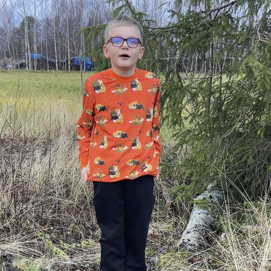 HAVU pusero KETUNLEIPÄÄ oranssi 86-152cm 