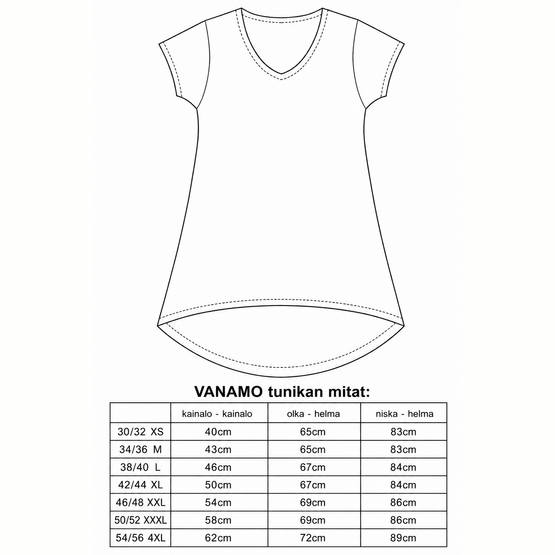 VANAMO tunika HILLAT XS-3XL