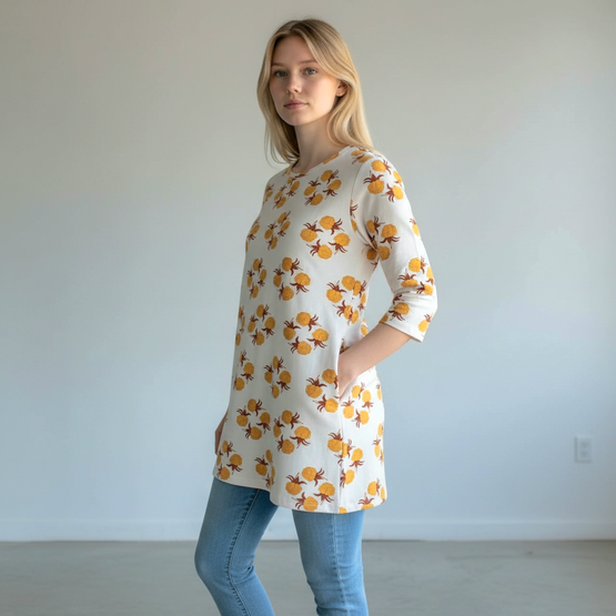 AAVA tunika HILLAKRANSSI XS-3XL 3 hihanpituutta taskuilla/ilman taskuja