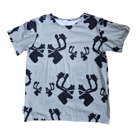 HONKA paita HIRVAS harmaa lyhyhihainen S, M, L, XXL trikoo