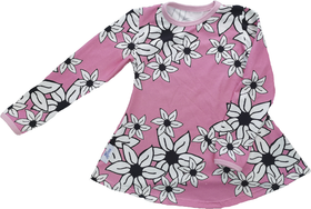 LAINE mekkotunika LILJAMERI roosa 74/80 ja 134/140cm 