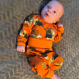 LOUNA housut KETUNLEIPÄÄ oranssi 50-86cm