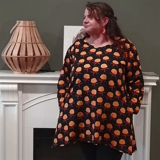 AAVA tunika HILLAT musta XS-3XL 3 hihanpituutta taskuilla/ilman taskuja