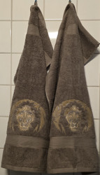 Leijona käsipyyhe setti (kohokuvio) - TiXu's BlinG Towel Collection