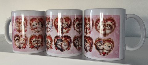 Valentines Kitty Love - TiXu's BlinG Mug Collection 