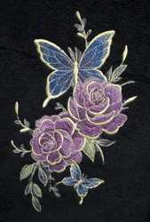 Puutarhan Lumo - Perhoset & Ruusut - TiXu's BlinG Towel Collection