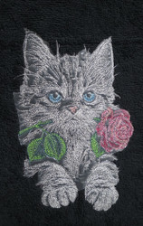 Kitty Love Rose - TiXu's BlinG Towel Collection