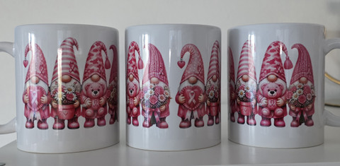 Pink Gnome Cancer Fight - TiXu's BlinG Mug Collection 