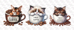 I Need Coffee & Kittens - TiXu's BlinG Mug Collection 