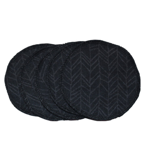 Pesulaput 5 kpl setti bambuneulos routa musta