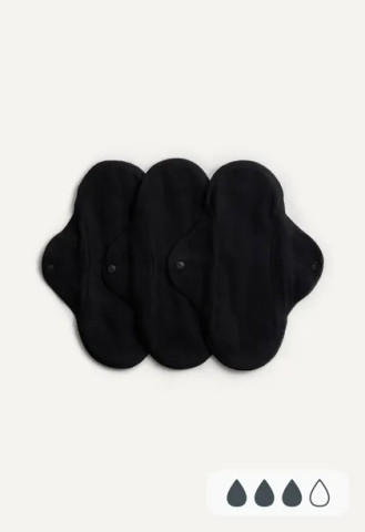Imse Vimse pestävä side Classic Regular Black 3 pak