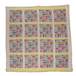 Puuvillapeitto Ajoneuvot beige 55x55 cm