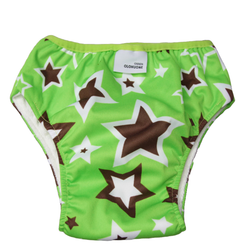XL 15+ kg Royalkestot kuivaksiopetteluhousut Tähti lime bambujoustofrotee