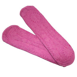 Yöside bambuneulos ornamenttikukka pinkki