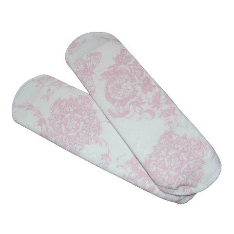 Normaaliside trikoo kuviot valko-roosa