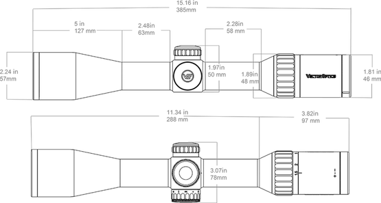 Vector Optics Continental x6 1.5-9x42 G4 HD SFP Hunting Scop