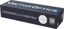 Vector Optics Continental x6 2.5-15x56 Fiber HD SFP Hunting Scope