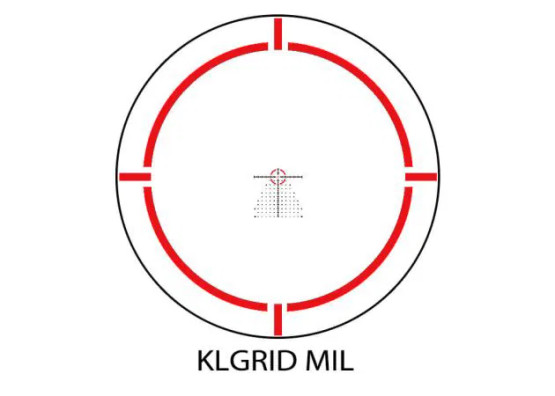 Arken EP-8 1-8x28 KLGRID MIL Rifle Scope