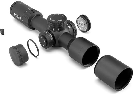 Element Optics Theos 2-10x42 MPR-1D MRAD kiväärintähtäin - musta