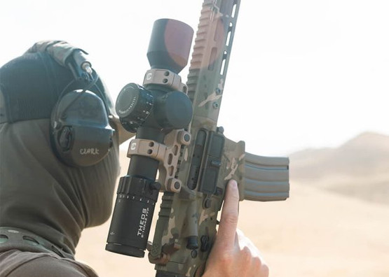 Element Optics Theos 2-10x42 MPR-1D MRAD kiväärintähtäin - musta