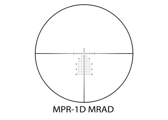 Element Optics Theos 2-10x42 MPR-1D MRAD kiväärintähtäin - musta