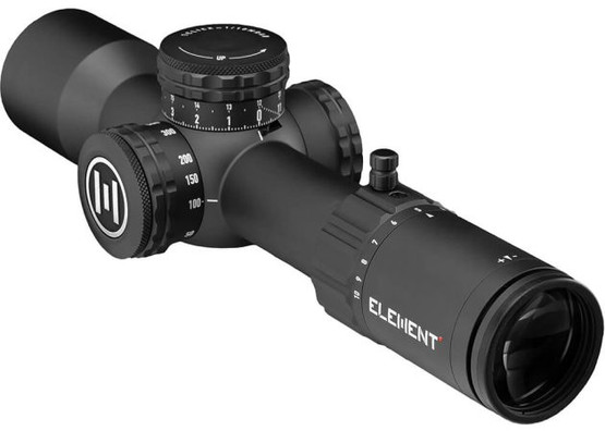 Element Optics Theos 2-10x42 MPR-1D MRAD kiväärintähtäin - musta