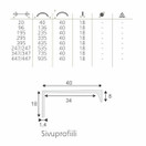 Lungo profiilivedin 335mm rst