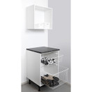 Viti 300 teräs rullakori, valkoinen. M40 rungolle. Sis. kiskot