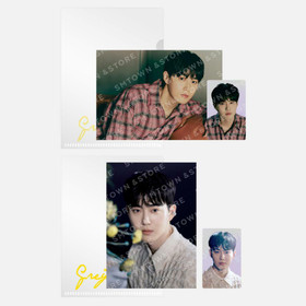 SUHO - GREY SUIT - POSTCARD + HOLOGRAM PHOTOCARD SET