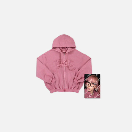 AESPA - SYNK : PARALLEL LINE ENCORE - PINK HOODIE ZIP-UP SET
