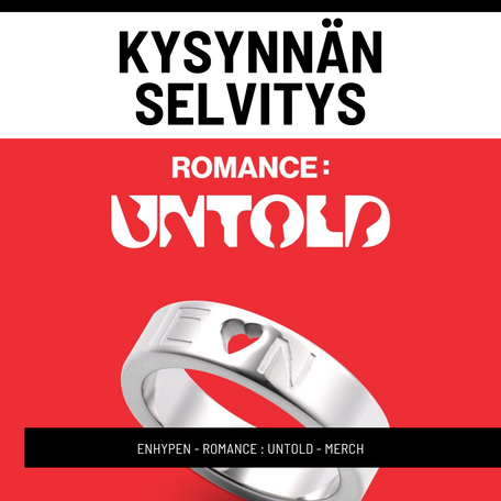 VALIKOIMAKYSELY: ENHYPEN MERCH