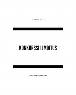Konkurssi ilmoitus - FIN/ENG