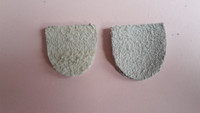 Haljasnahkapalat koroille 22x22 mm