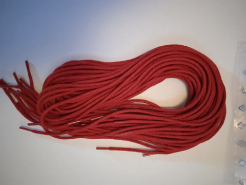 Kengännauhat, Bleyer, punainen, 60 cm