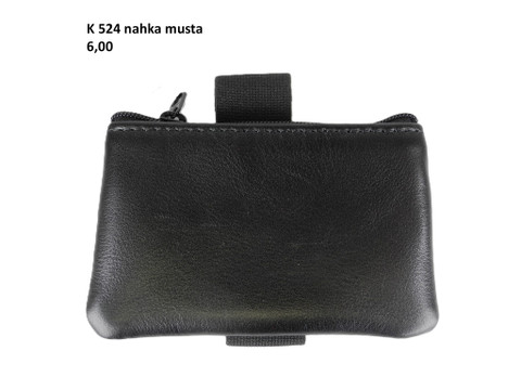  K524 Rannekukkaro Musta nahka