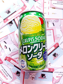 Calpis Melon Cream Soda 