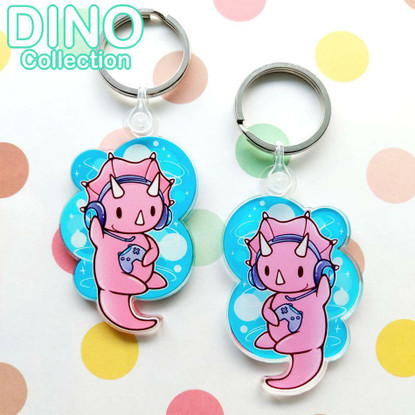 Dino Gamer Triceratops Avaimenperä