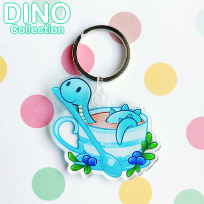 Dino Tea Party Blueberry Avaimenperä